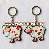 Silicone keychain , Custom 2D/ 3D soft PVC Rubber keychain