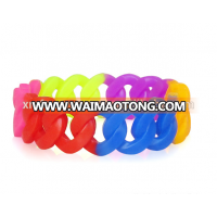 Fashion Promotional Twist Silicone Braided Chain Link Bracelet band