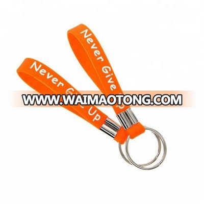 personalized custom wristband silicone keychains,rubber key chain,silicone keyring