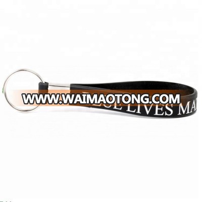 Promotion Custom Logo Silicone Wristband Keychain