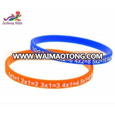 1/4 inch Promotional Gifts Cheap Price Silicone Rubber Bracelet Custom Printing Logo Advertising Silicone Wristbands