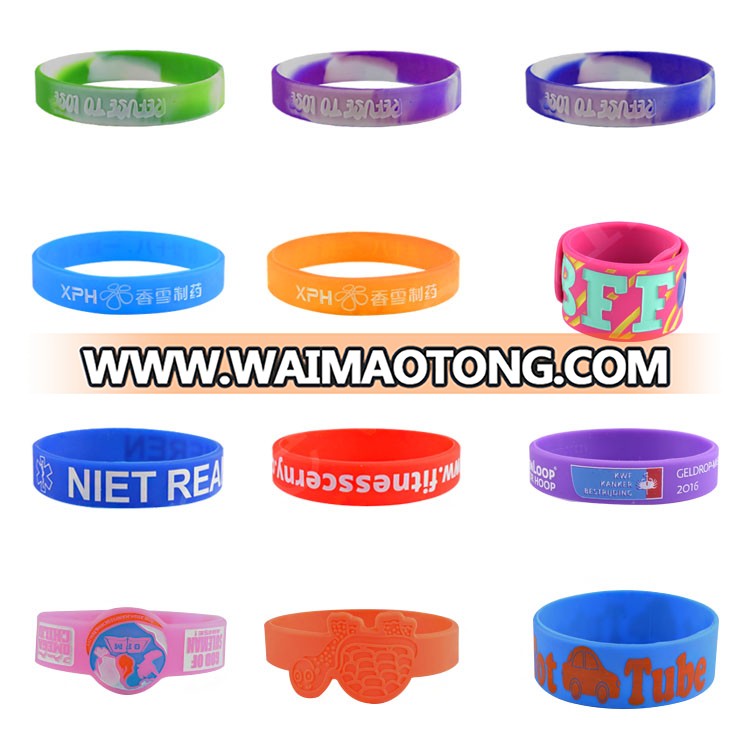 Cheap Custom Logo Silicone Bracelet High Quality Custom Silicone Bracelet